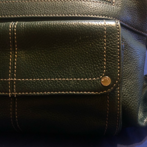 Tignanello Double-Handle Satchel - Forest Green - Picture 4 of 8